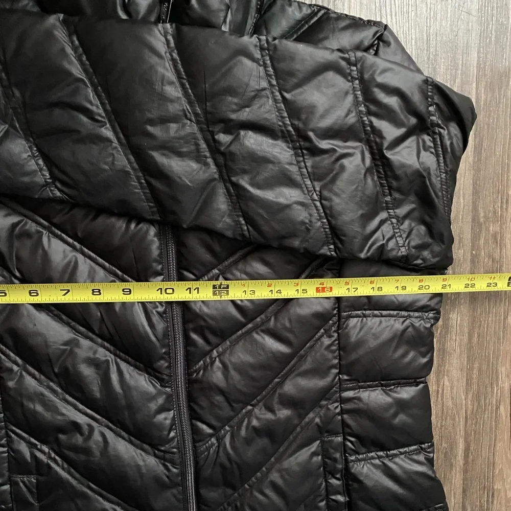 Kenneth Cole Women's Black Puffer Jacket Size L Fillig: 90% Duckdown - Picture 7 of 8
